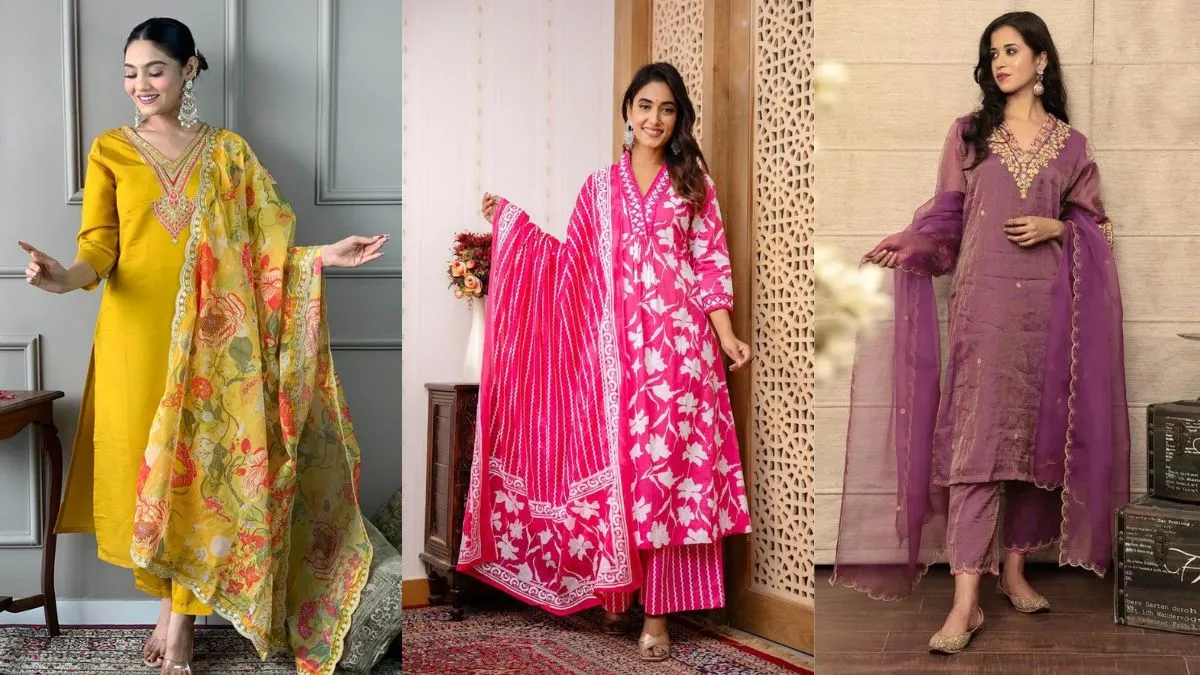 Myntra पर वी नेक Kurti Design का ट्रेंडी कलेक्शन, जो आपको बना देंगे सबसे खास