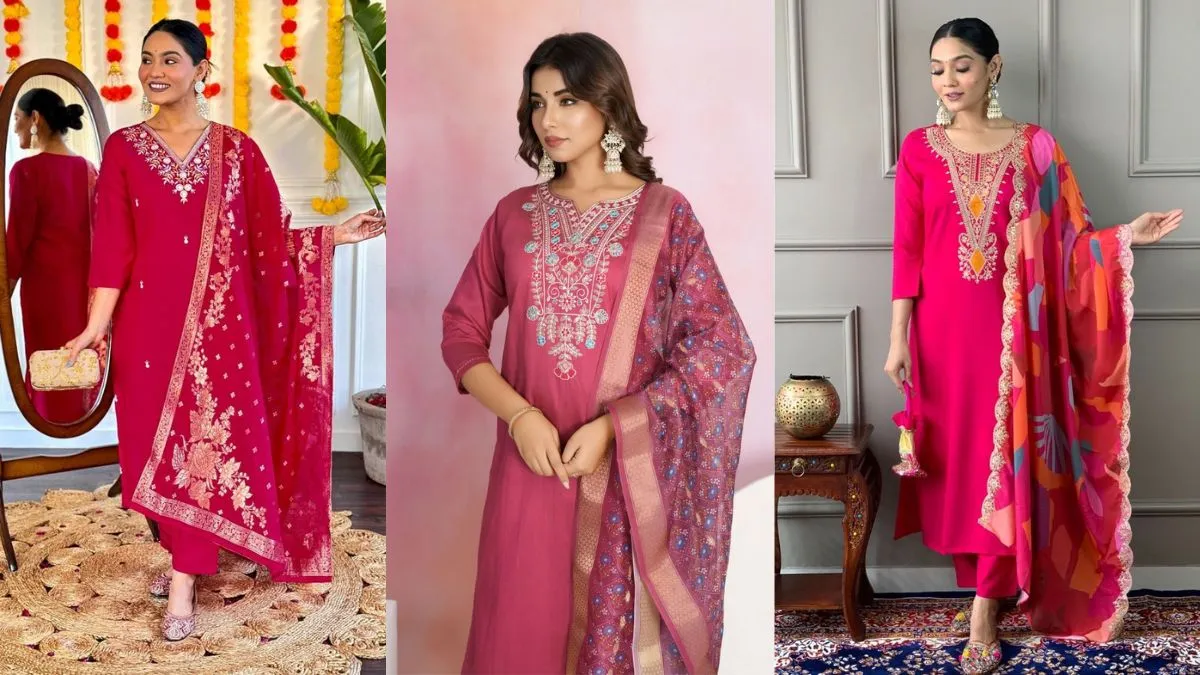 एलिगेंट डिजाइन वाले Palazzo Kurta Set 
