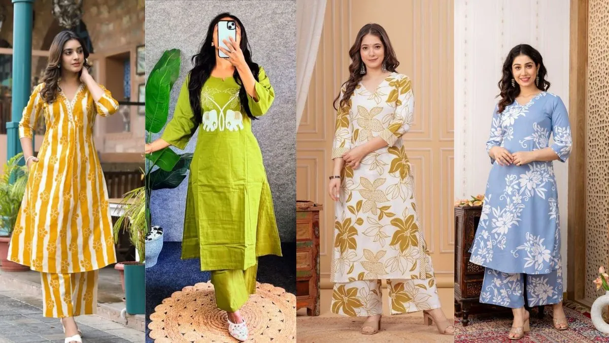 Office में पहनने के लिए Kurta Pant Set 