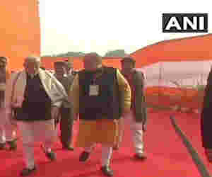 बीजेपी के राष्ट्रीय अधिवेशन का आज अंतिम दिन, अमित शाह के साथ पहुंचे पीएम