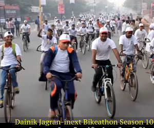 Bikeathon Season 10 : ताजनगरी आगरा की सड़कों पर यूं झूमकर निकले हजारों साइकिलिंग लवर्स