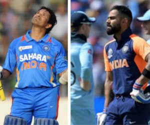 ICC World cup 2019 : 42वां शतक लगाने के लिए तरस रहे कोहली, सचिन ने 37 पारियों तक किया था इंतजार