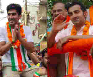 Live Lok Sabha Election Results 2019 : ये हैं बीजेपी के असली खिलाड़ी, गौतम गंभीर 1.5 लाख वोट तो राज्यवर्धन सिंह राठौड़ 3.3 लाख वोटों से आगे