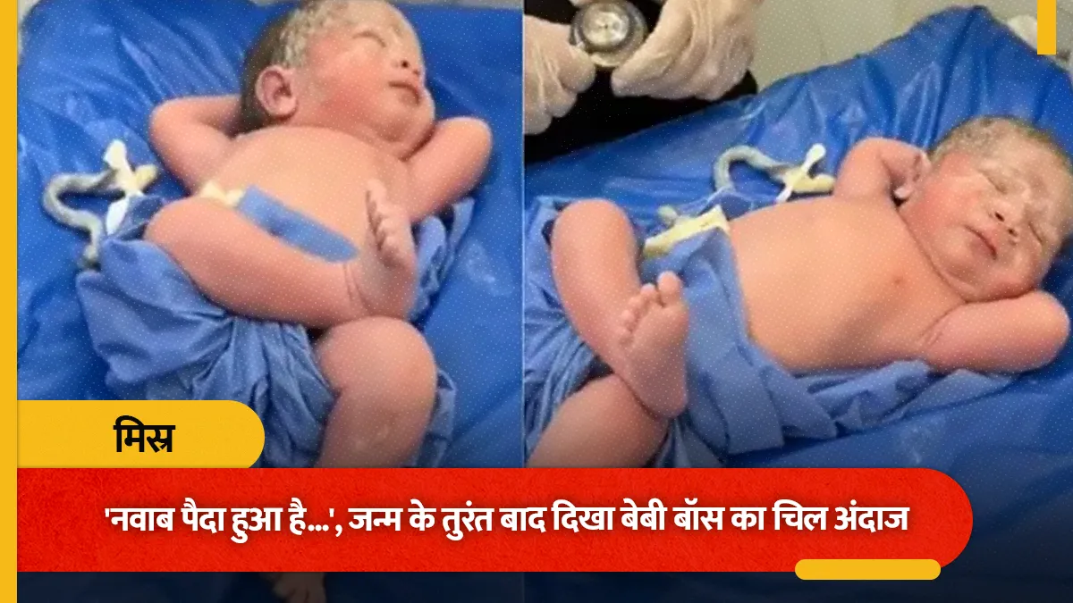 egypts boss baby newborn goes viral for calm demeanor