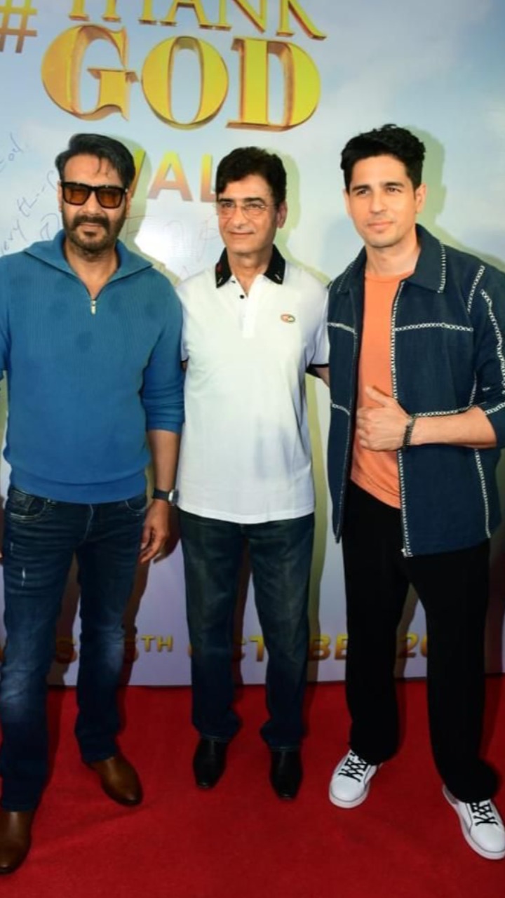Thank God Actor Ajay Devgn and Sidharth Malhotra thanked God