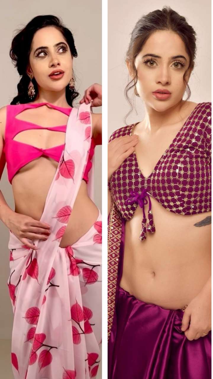 उर्फी जावेद के डिज़ाइनर ब्लाउज लुक