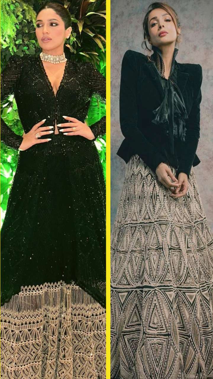 भूमि और मलाइका किसका ब्लैक लुक है बोल्ड ?