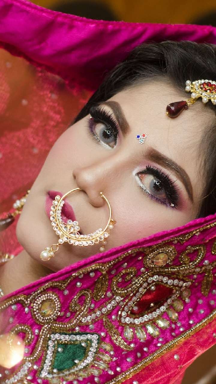 Buy Indian Red Pearl Nath, Traditional Gold Plated Nose Ring, Pierced Nose  Ring, Nose Ring Chain, Nathni Jewellery, Nose Hoops, Bridal Nose Ring  Online in India - Etsy