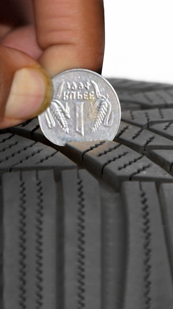 एक रुपये के सिक्के से ऐसे करें टायर की लाइफ चेक
