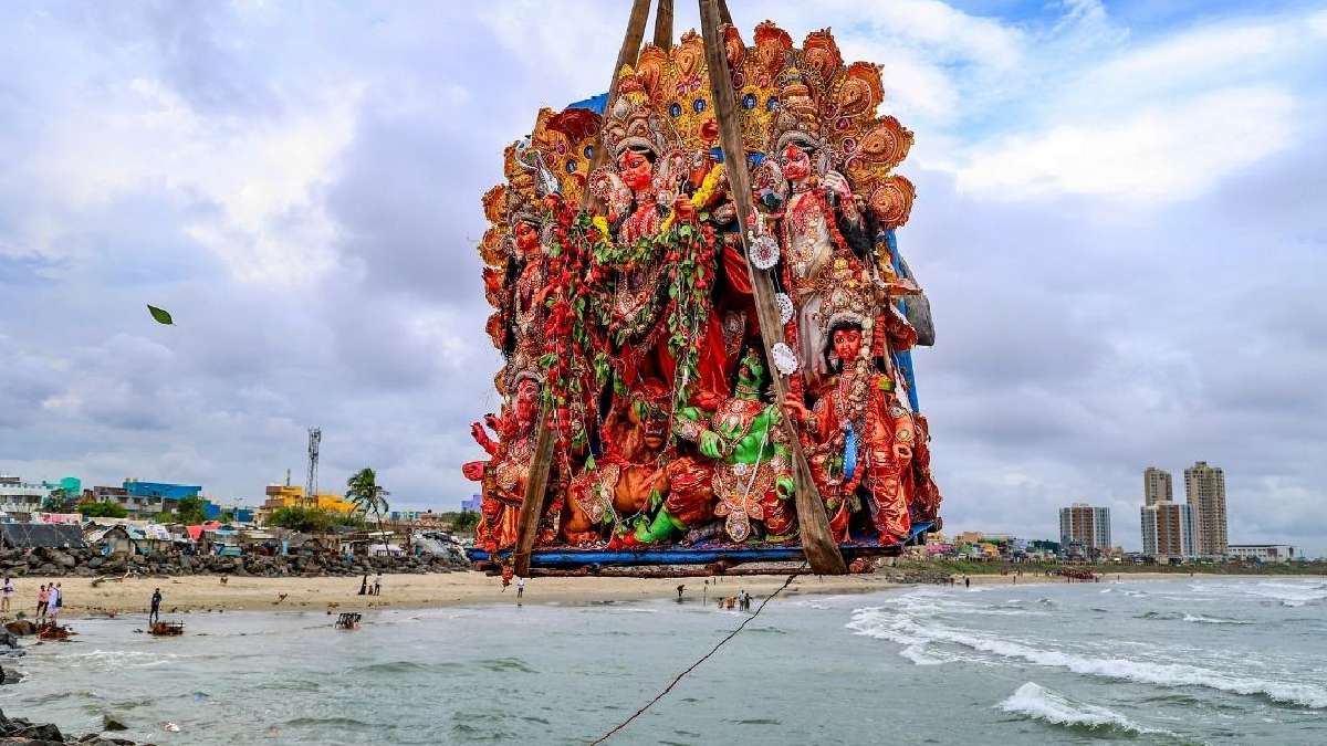 चेन्नई में दुर्गा विसरजन